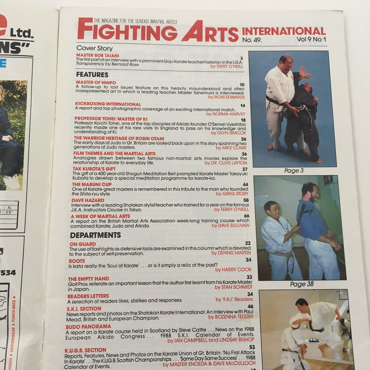 Fighting Arts International Magazine No. 49 Goju Master Bob Taiani, No Label