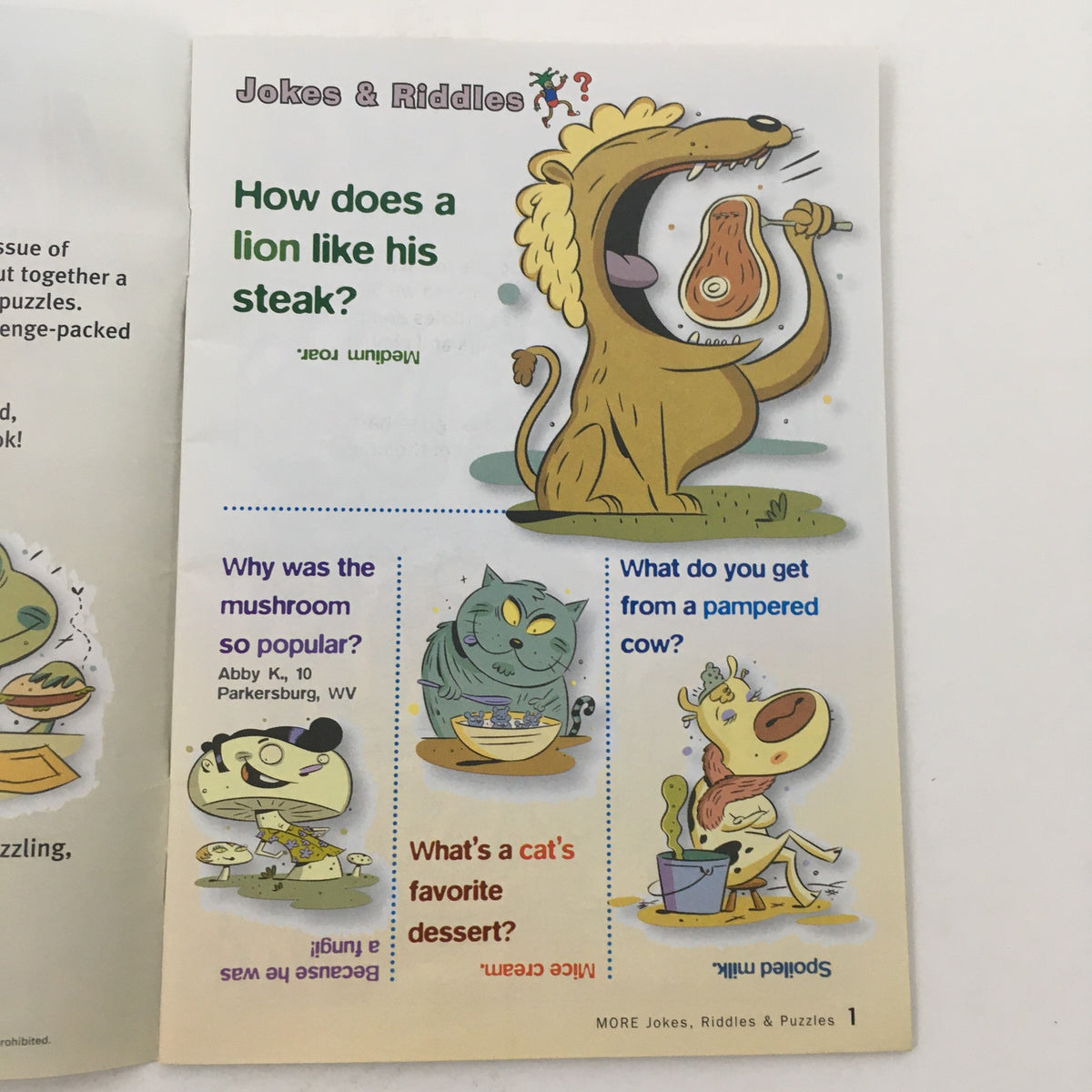Disney Adventures More Jokes, Riddles and Puzzles For Kids VG