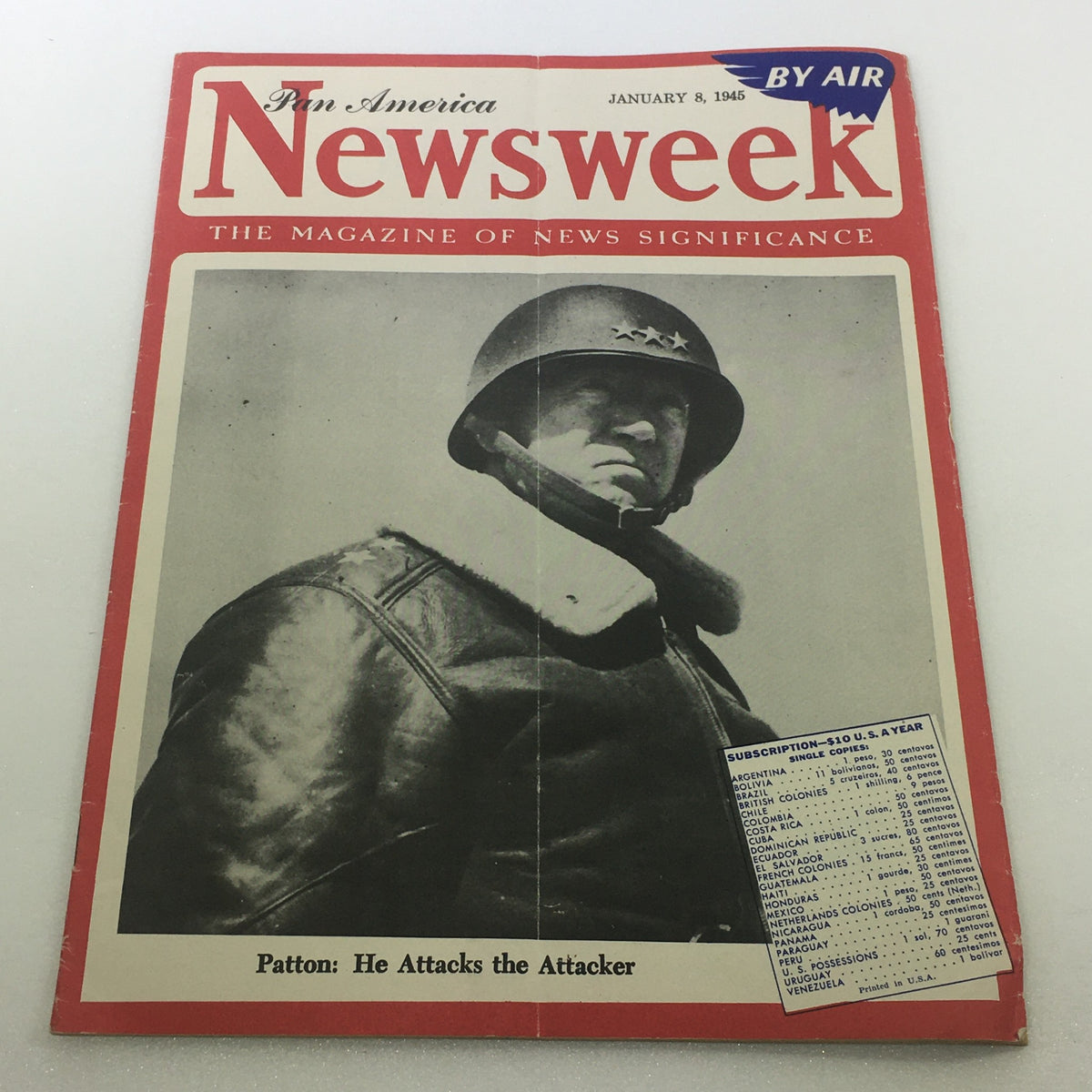 Newsweek Magazine: January 8 1945 - George S. Patton
 No Label