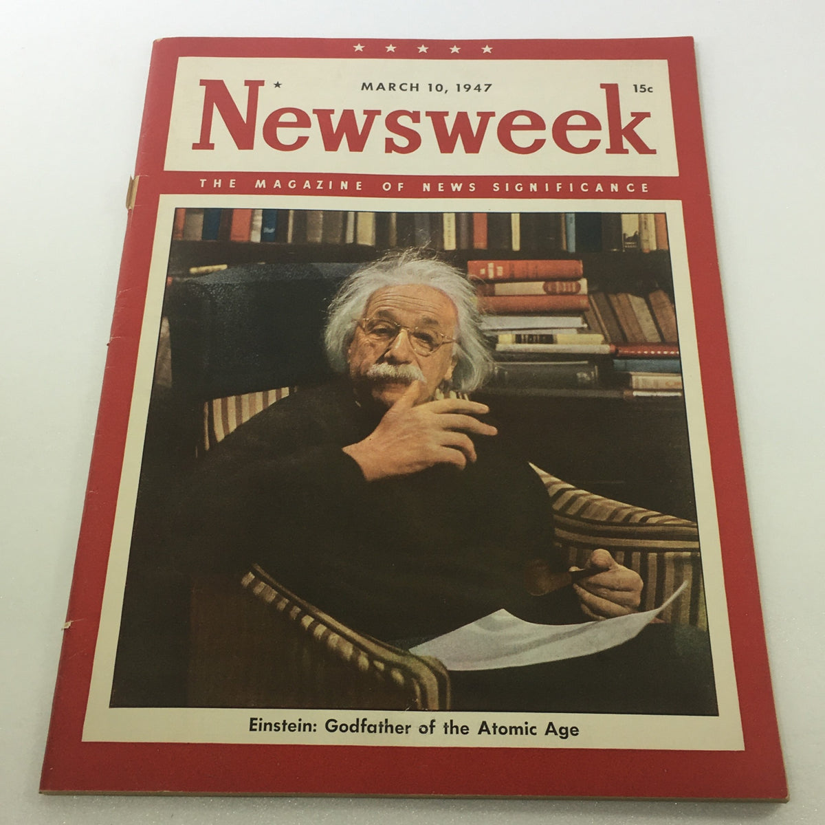 Newsweek Magazine March 10 1947 - Albert Einstein Godfather of Atomic Age