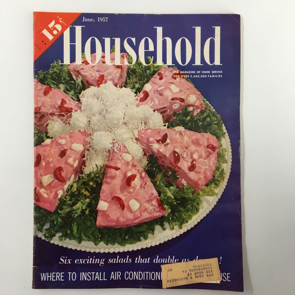 Vintage 1957 Household Magazine
