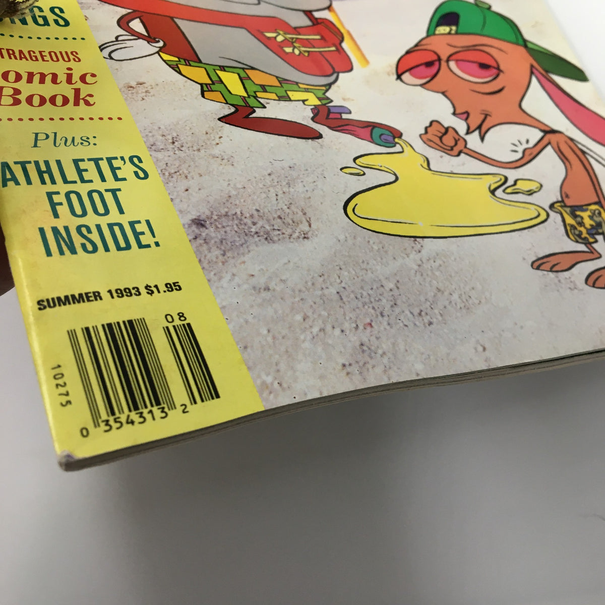 Nickelodeon Magazine Summer 1993 cover featuring Ren and Stimpy, showcasing vibrant colors and playful illustrations, part of the Summer Swimsuit Issue.