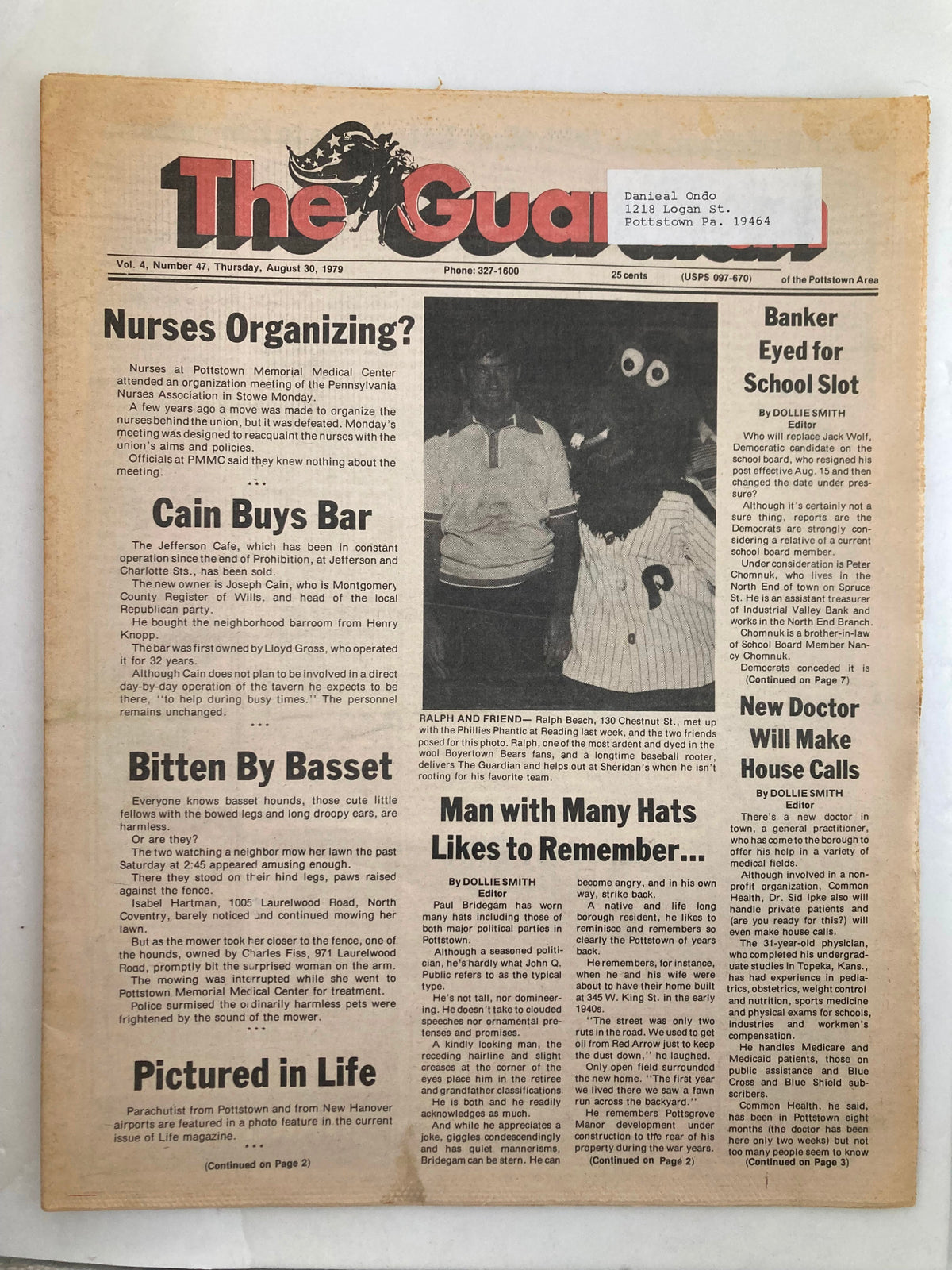 The Guardian Newspaper August 30 1979 Vol 4 #47 Ralph Beach & Bitten By Basset