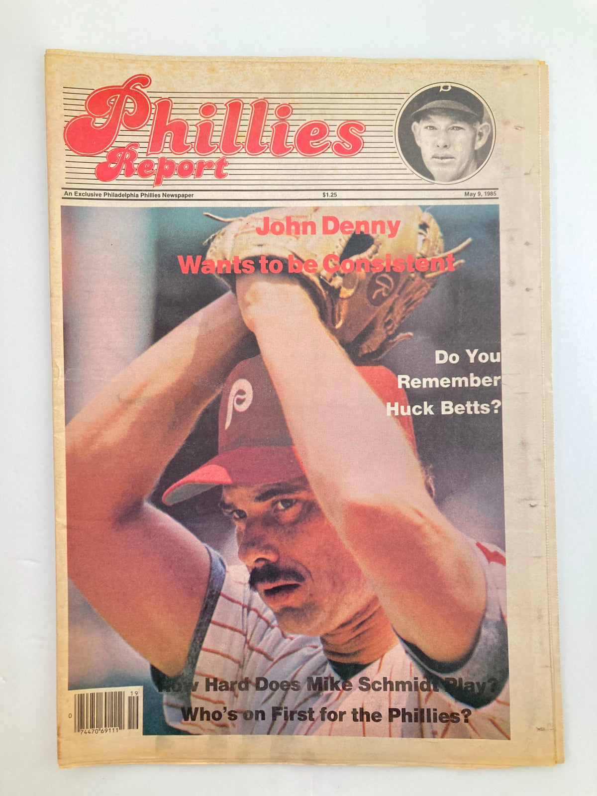 Philadelphia Phillies Report Newspaper May 9 1985 MLB Phils John Denny