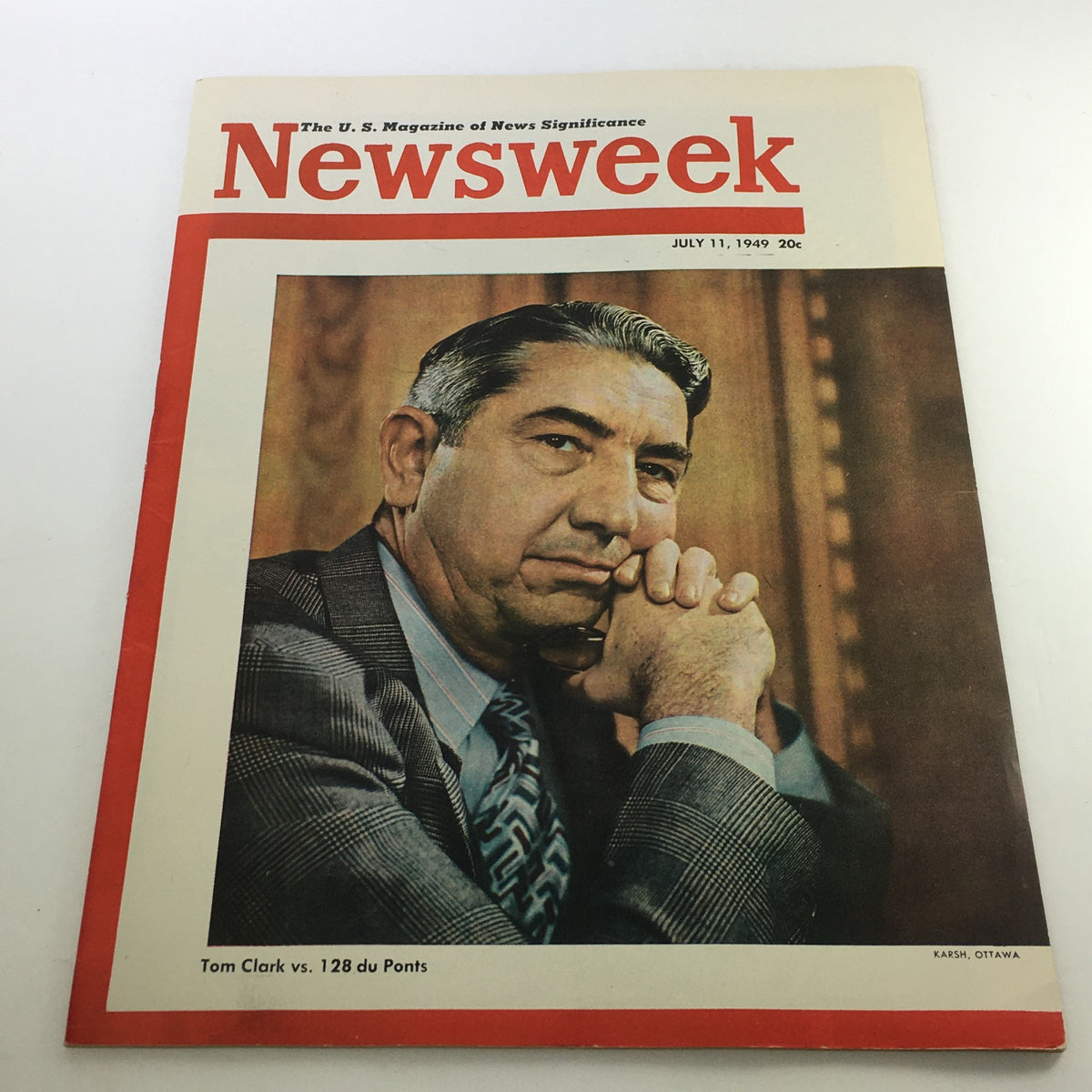 VTG Newsweek Magazine July 11 1949 featuring Tom Clark on the cover, showcasing the iconic journalism of the late 1940s and reflecting the cultural and political landscape of post-war America.
