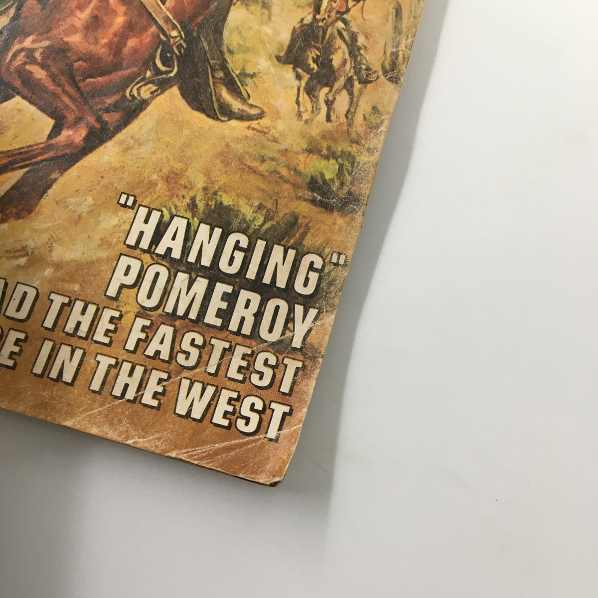 Cover detail from the VTG Frontier West Magazine June 1971 Vol. 1 #2 titled 'The Sioux Massacre', featuring vintage artwork and the headline about 'Hanging' Pomeroy.