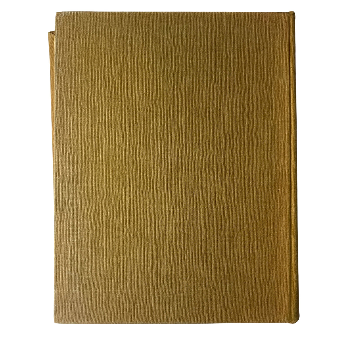 Back cover of the Ladies' Home Journal Library Bound Magazine 1945 featuring a plain gold design, reflecting vintage magazine aesthetics.