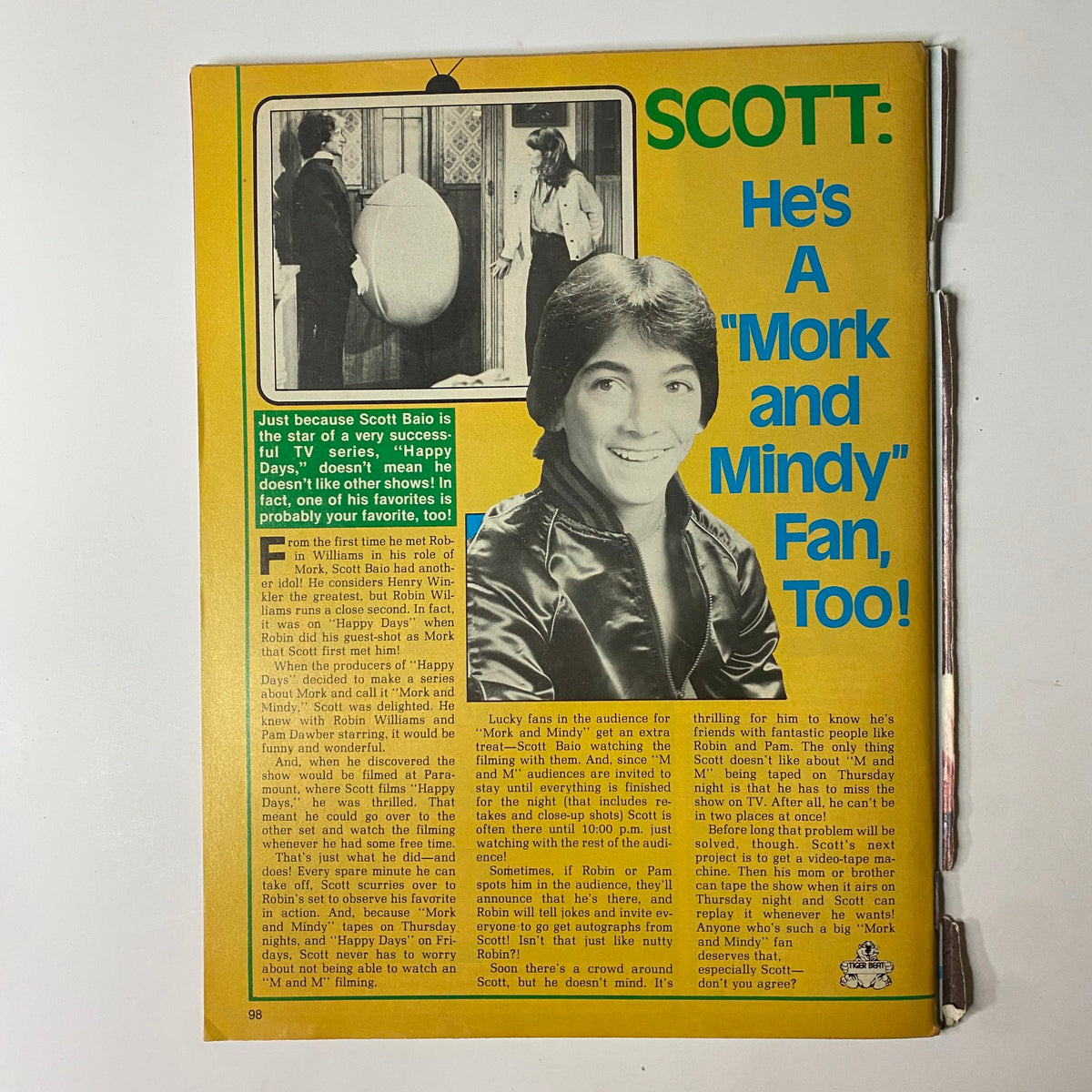 Tiger Beat Magazine May 1979 Leif Garrett, Scott Baio, Shaun Cassidy No Label