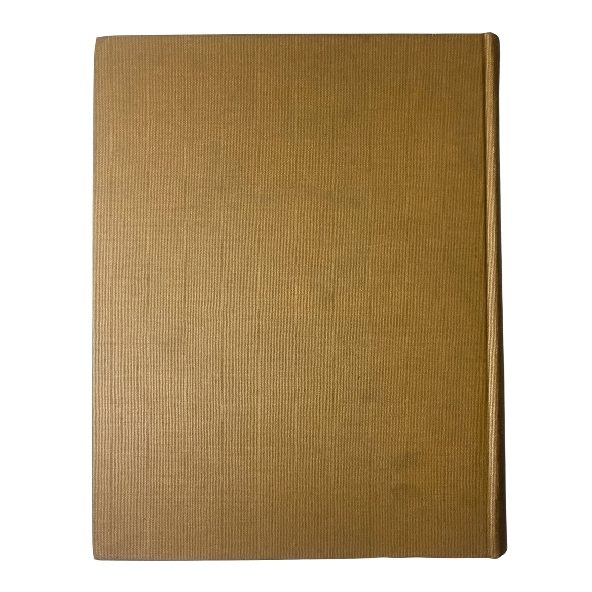 Back cover of 'Ladies' Home Journal Bound Magazine 1953', showcasing a plain gold cover representing the bound magazine's collection.
