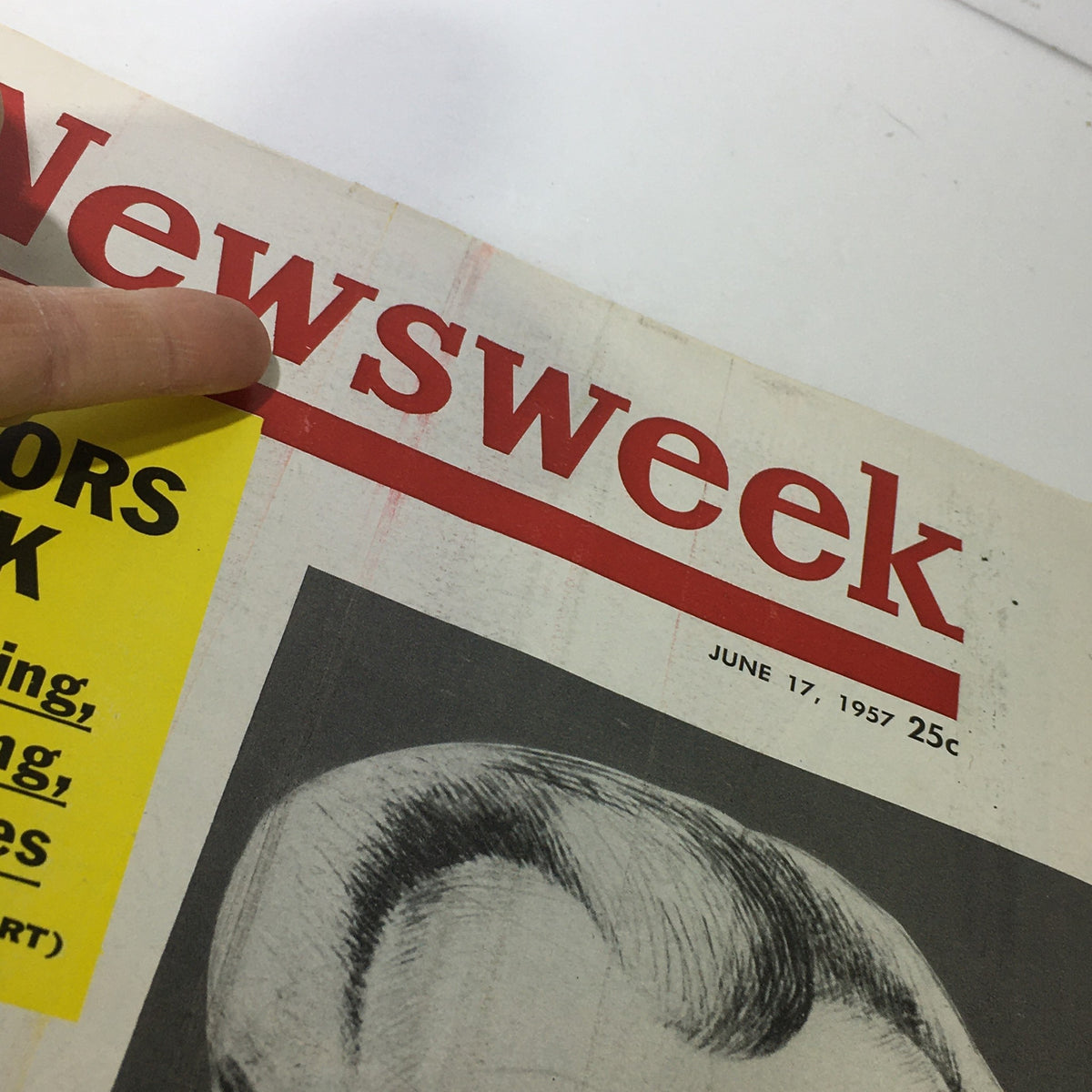 Top section of the vintage Newsweek Magazine, dated June 17, 1957, displaying the title and a special report section featuring Eugene O'Neill.