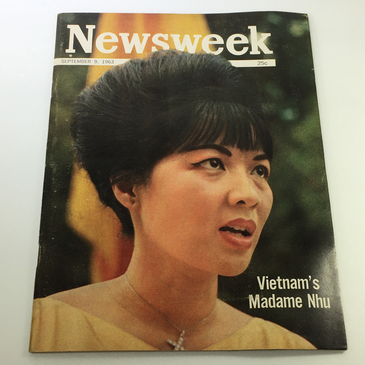 Cover of VTG Newsweek Magazine from September 9, 1963, featuring an article on Vietnam's Madame Nhu.