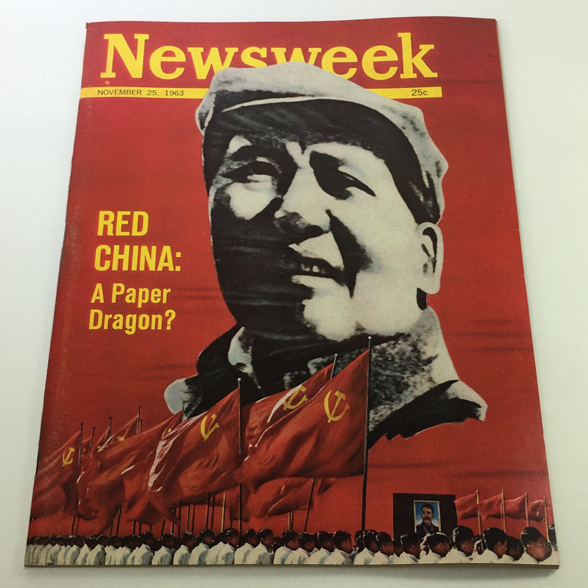 Cover of Newsweek Magazine, November 25, 1963, featuring Mao Zedong, newsstand edition