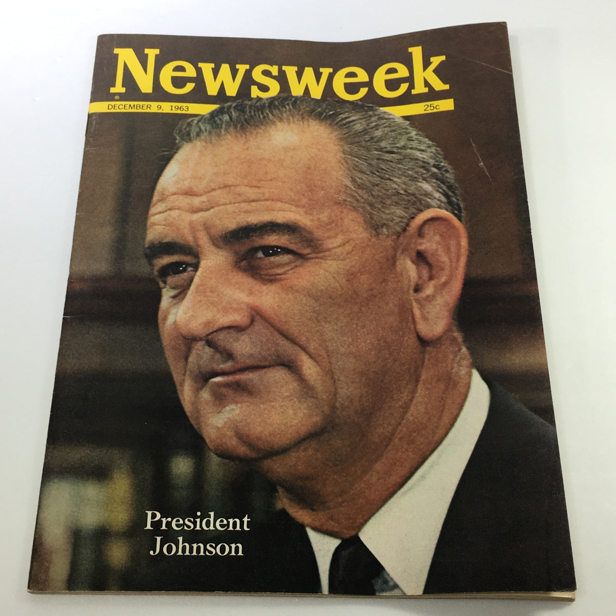 VTG Newsweek Magazine December 9 1963 featuring President Lyndon B. Johnson on the cover, showcasing historical significance and classic journalism.