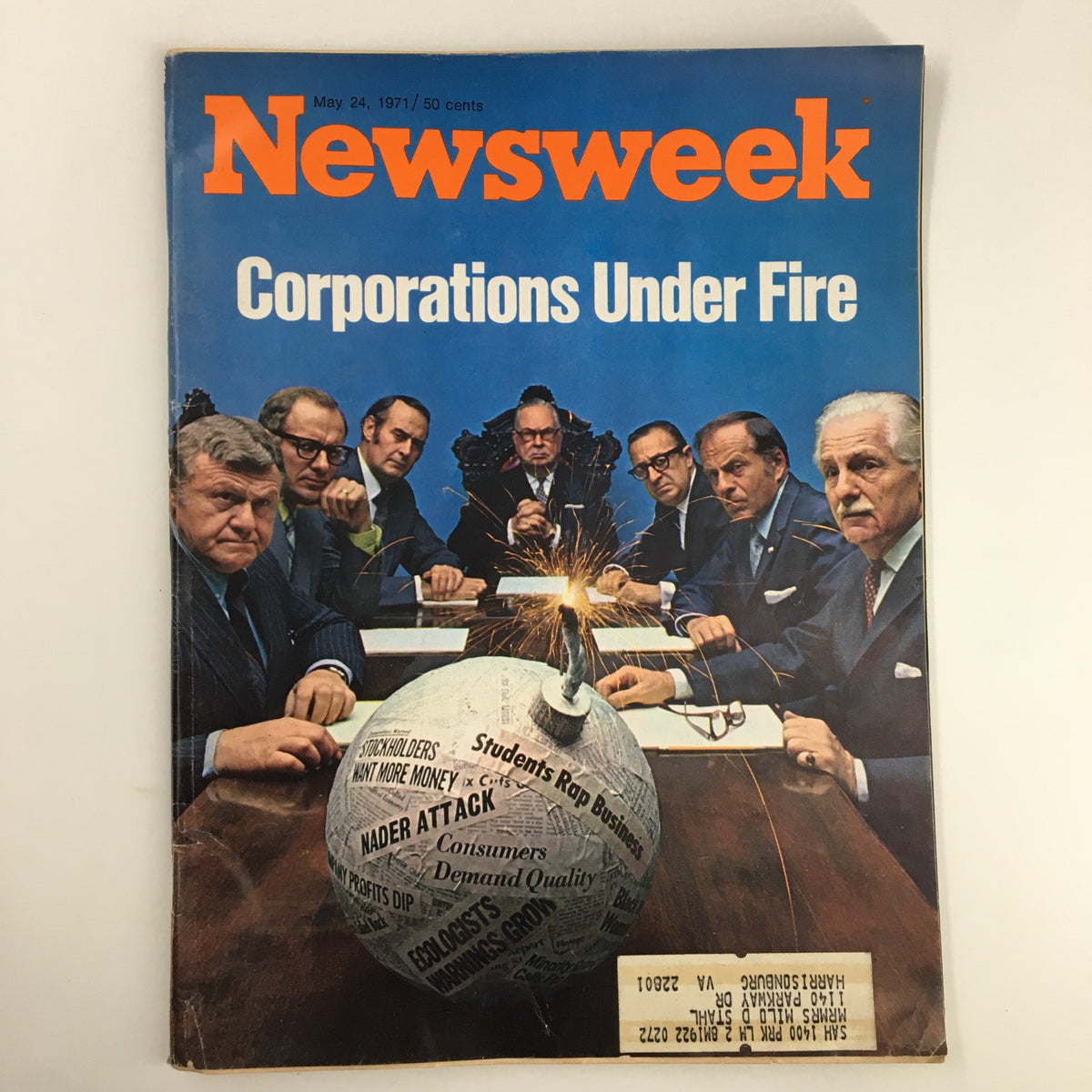 Vintage Newsweek Magazine May 24 1971 Corporations Under Fire, Students Rap Business