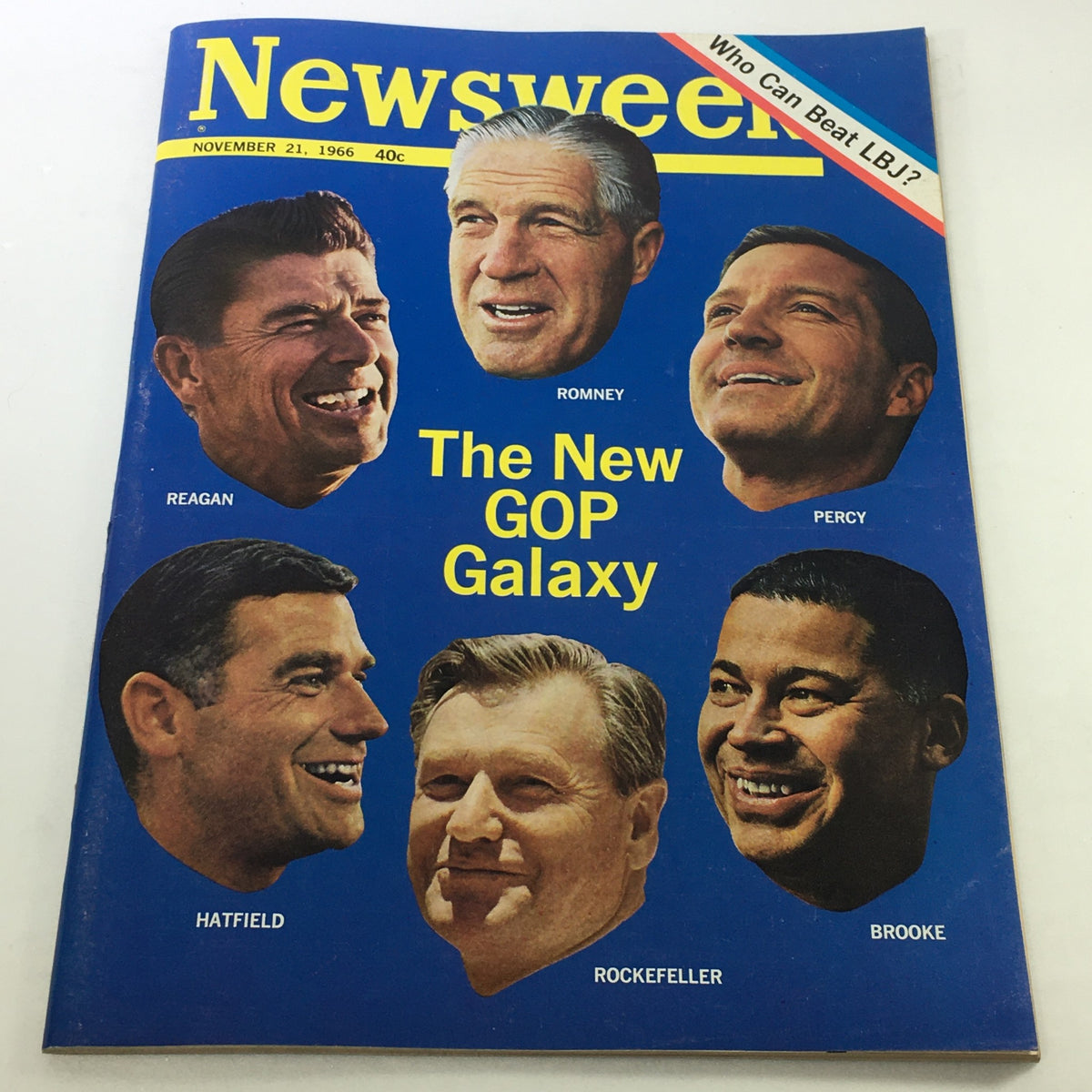 Newsweek Magazine November 21 1966 - Ronald Reagan, Mitt Romney & GOP Galaxy