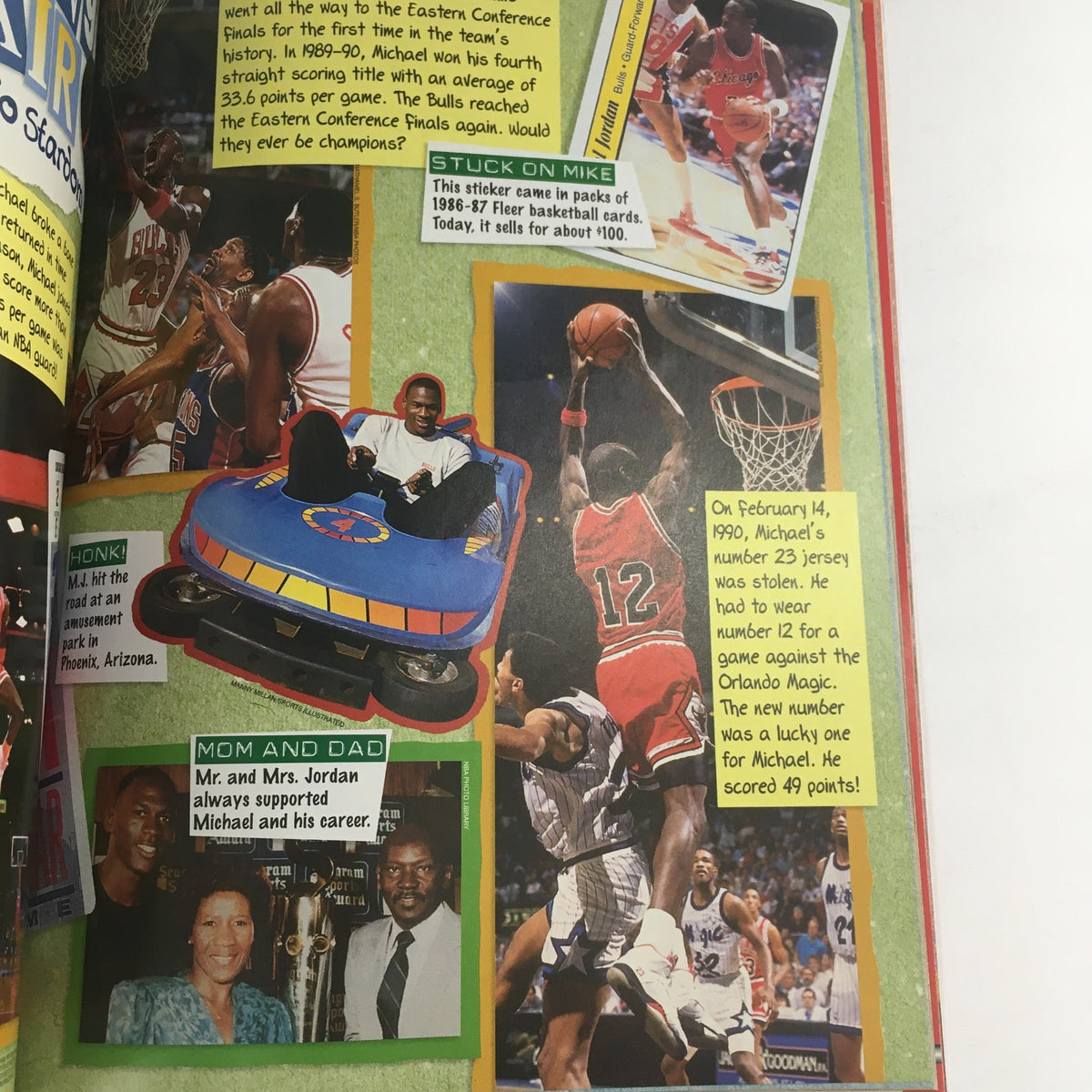 Sports Illustrated for Kids Summer 1998 Michael Jordan Vintage Magazine - A collage of Michael Jordan's career, including personal moments and significant basketball feats, vividly illustrating his legacy.
