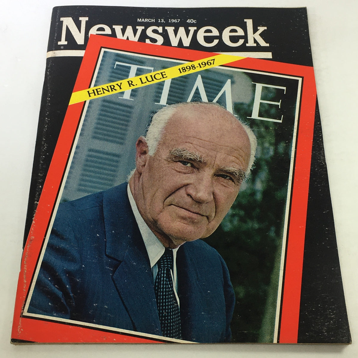 VTG Newsweek Magazine March 13 1967 featuring Henry R. Luce on the cover, showcasing iconic American journalism history.