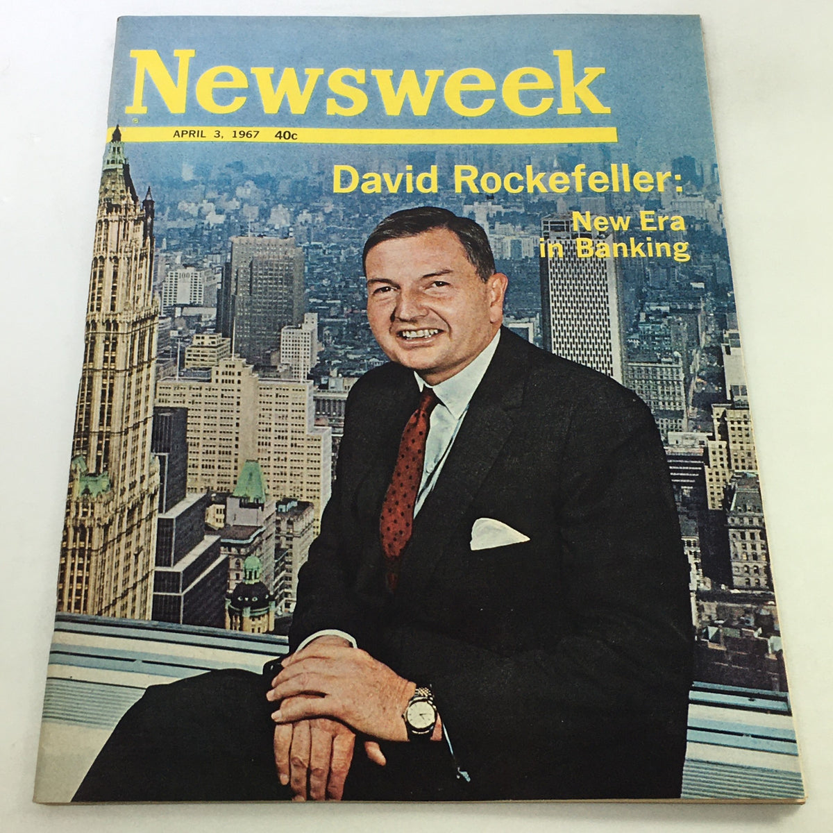 Newsweek Magazine April 3 1967 - David Rockefeller No Label