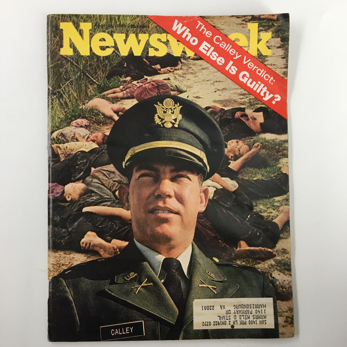 Vintage Newsweek Magazine April 12 1971 The Calley Verdict Who Else is Guilty