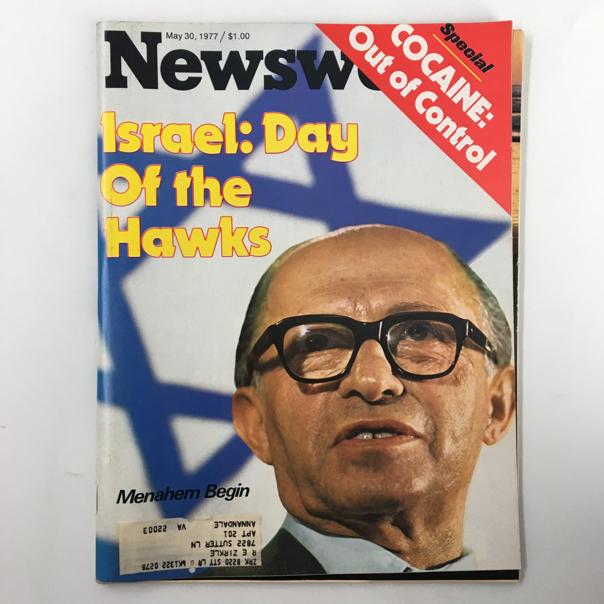 Vintage Newsweek Magazine May 30 1977 Menahem Begin Israel Day of The Hawks