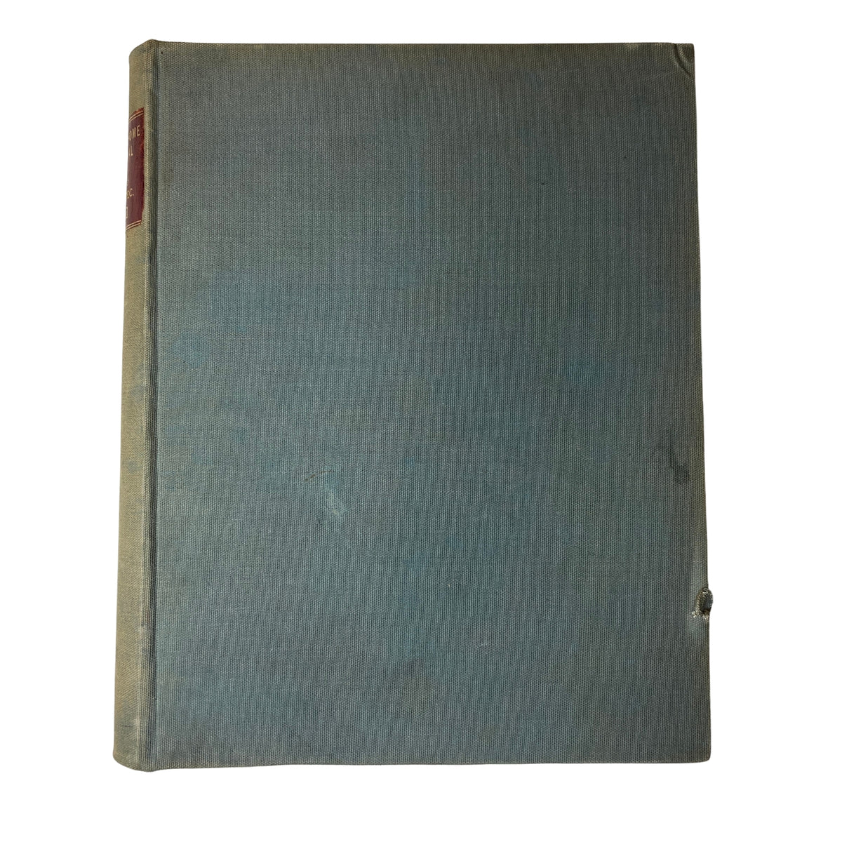 Back cover of Ladies' Home Journal Library Bound Magazine 1942 - Full Year January to December, displaying the fabric cover with minor wear.