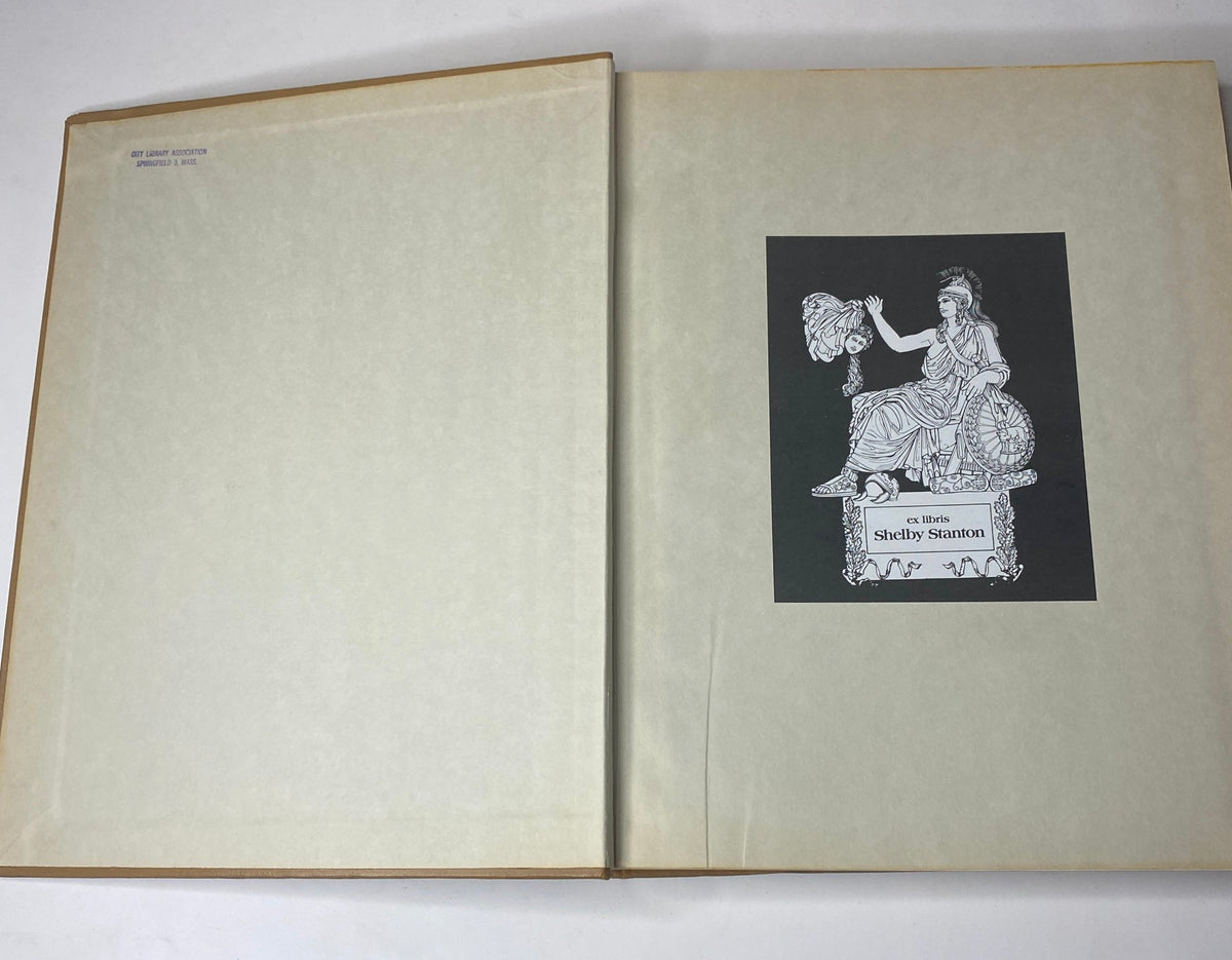 Ladies' Home Journal Library Bound Magazine 1960 - An illustrated bookplate from the interior, featuring an elegant design with the name Shelby Stanton.