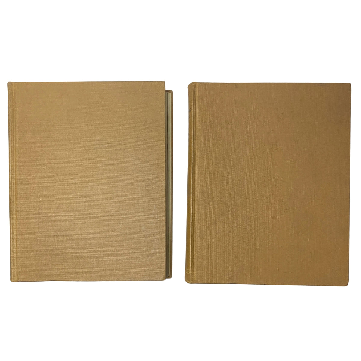 Ladies' Home Journal Library Bound Magazine 1952, showing the spines of two complete volumes for the year, presenting a classic vintage design.