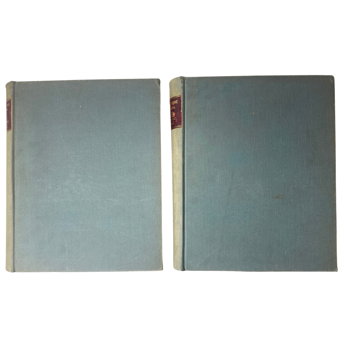 Ladies' Home Journal Library Bound Magazine 1941 Full Year January - December featuring two hardcover volumes with plain covers.