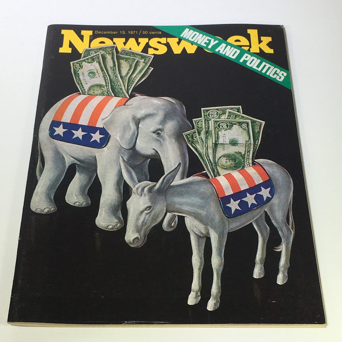 Vintage Newsweek Magazine December 13 1971 - Money and Politics / Newsstand