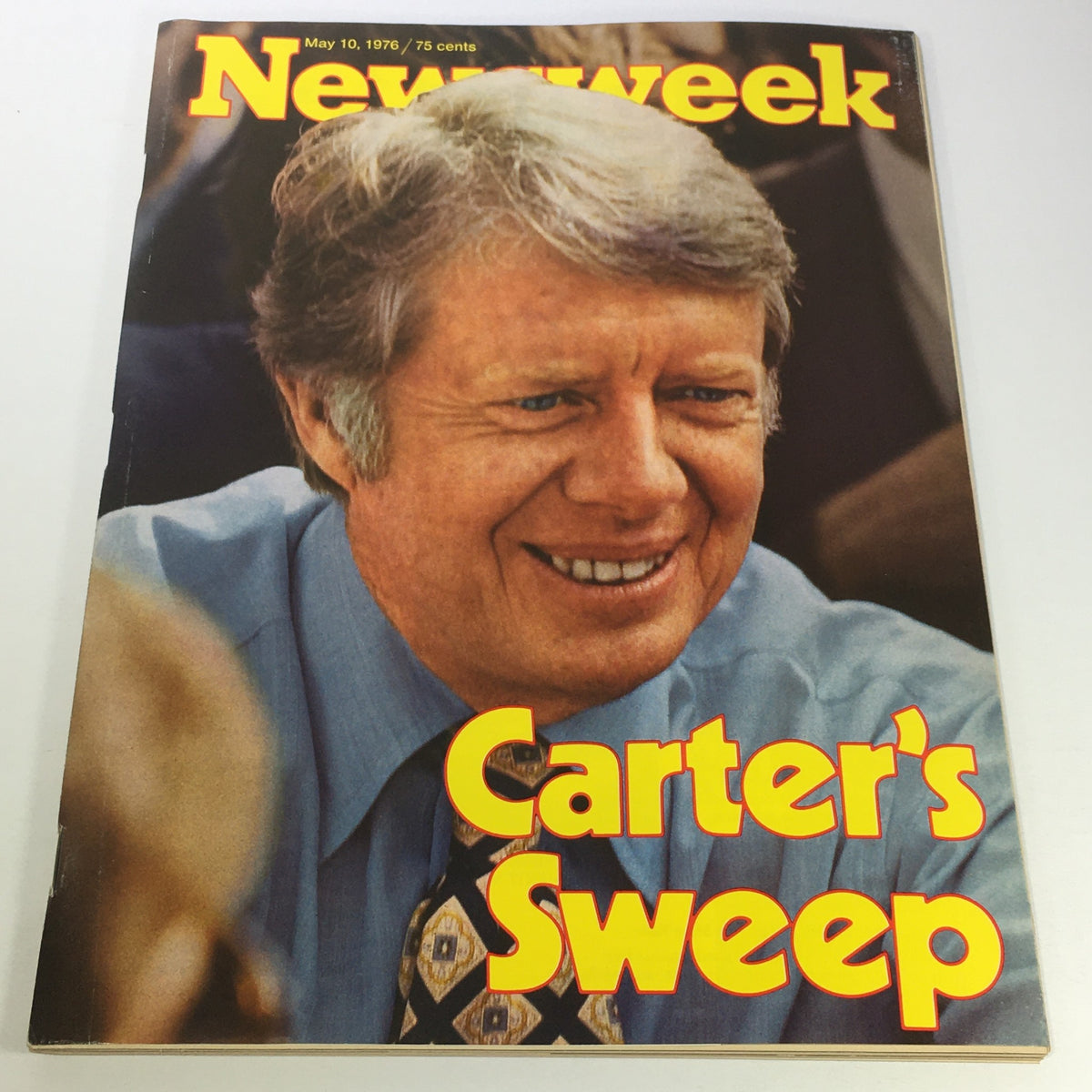 Cover of VTG Newsweek Magazine May 10 1976 featuring Jimmy Carter, with the title 'Carter's Sweep' prominently displayed.