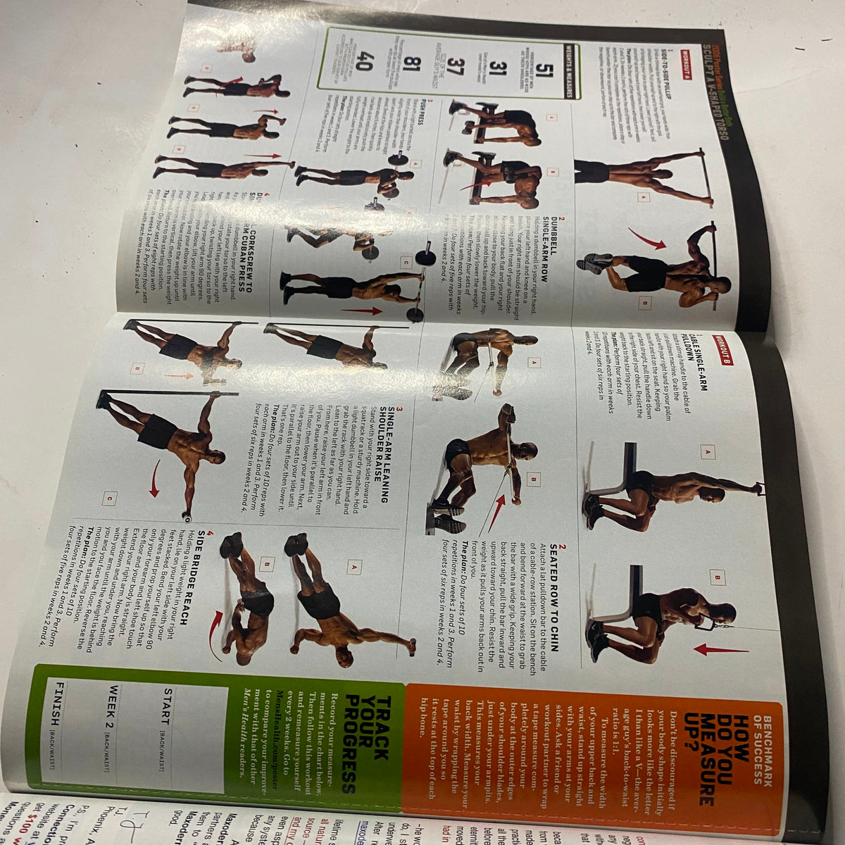Inside page of Men's Health Magazine September 2006, showcasing workout routines and exercises for effective fitness training.