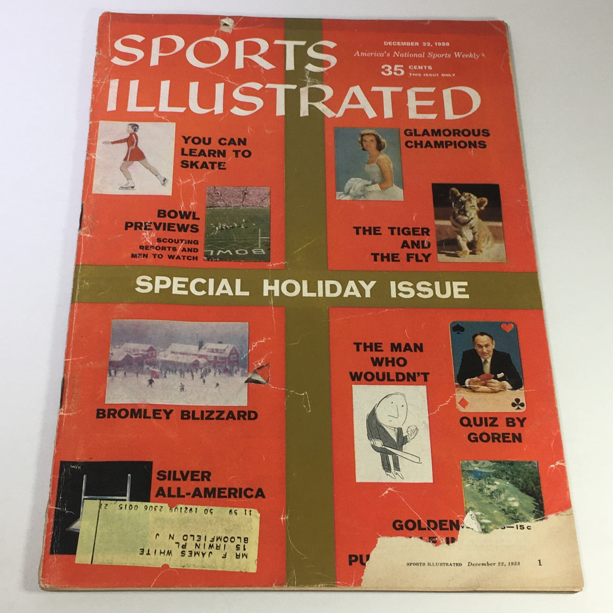 Vintage Sports Illustrated Magazine December 22 1958 - The Tiger & The Fly / Goren