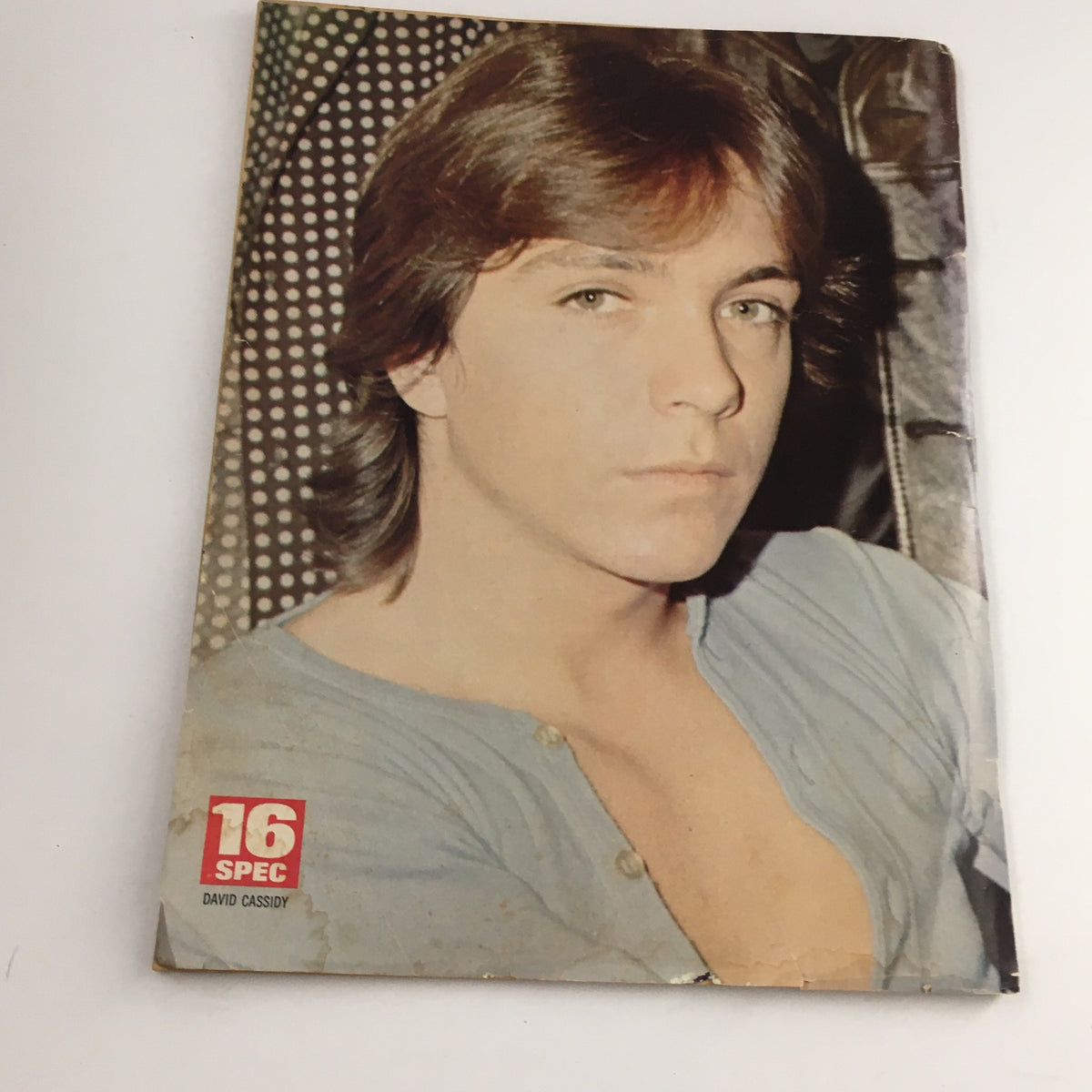 Cover of 16 Magazine December 1970 featuring a close-up image of David Cassidy. This vintage magazine captures a significant era in music history.