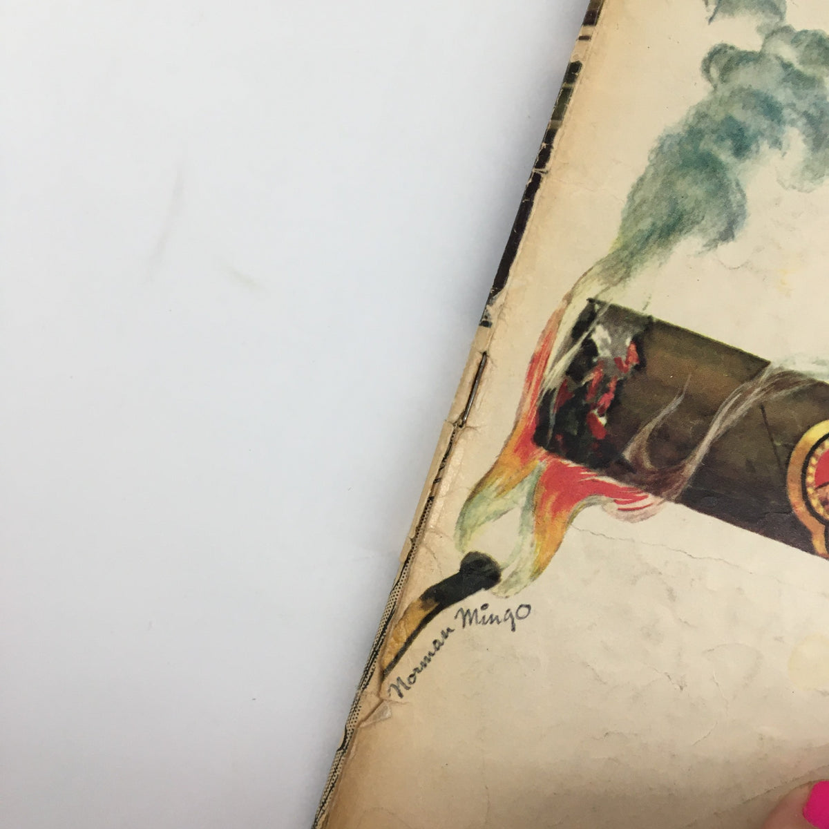 Detail of the cover art from Mad Magazine October 1963 No. 82 titled 'You'll Get A Bang', featuring vibrant illustrations and the signature of the artist.