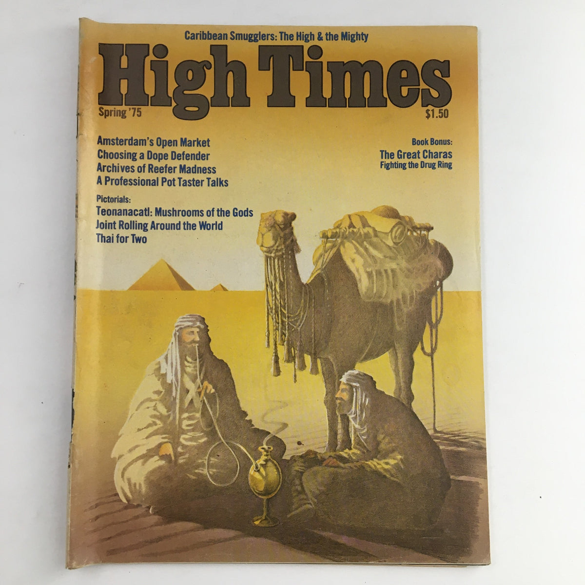 High Times Magazine Spring 1975 The Great Charas Fighting Drug Ring, No Label