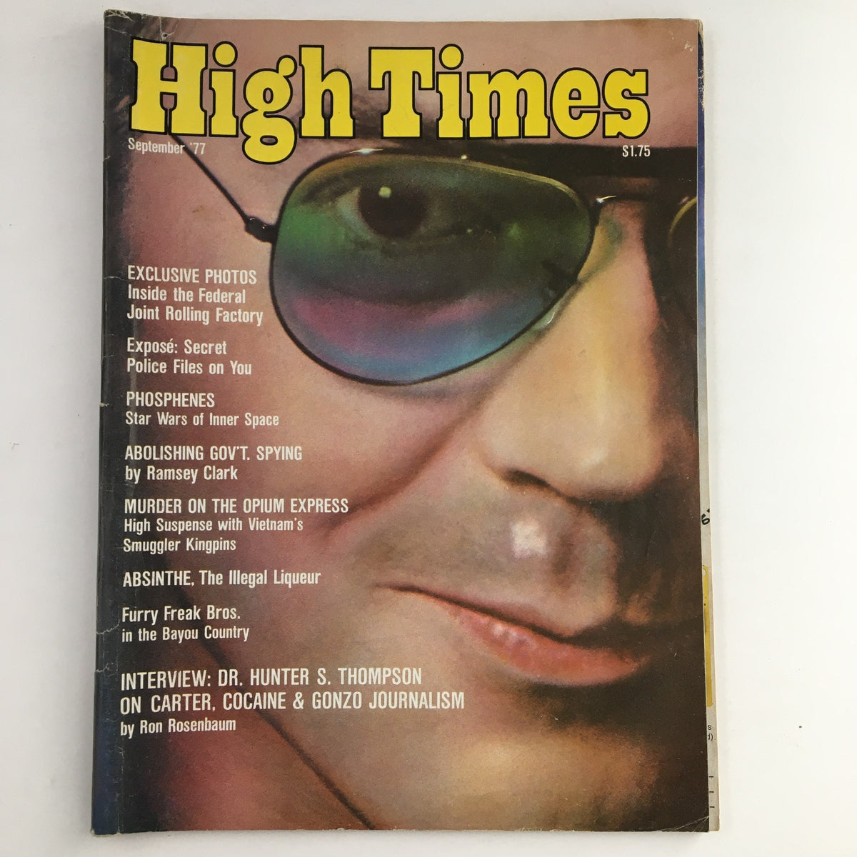 High Times Magazine September 1977 Dr. Hunter S. Thompson on Carter, No Label