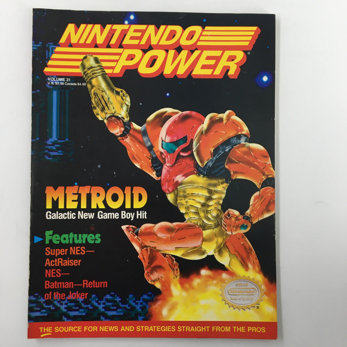 Nintendo Power Dec 1991 Metroid Classic Magazine