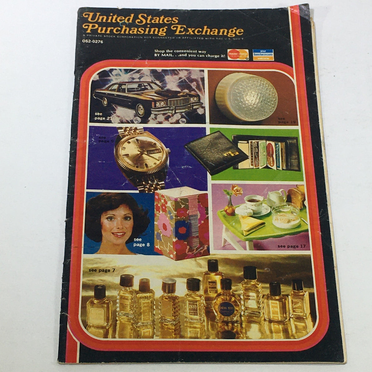 VTG Rare United States Purchasing Exchange Price Guide Catalog cover featuring various products including cars, watches, and household items.