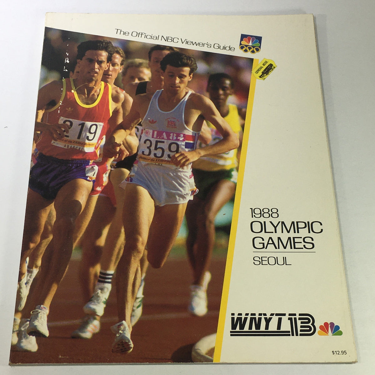 Cover of the VTG 1988 Olympic Games Official NBC Viewer's Guide, highlighting runners in action, featuring Seoul.