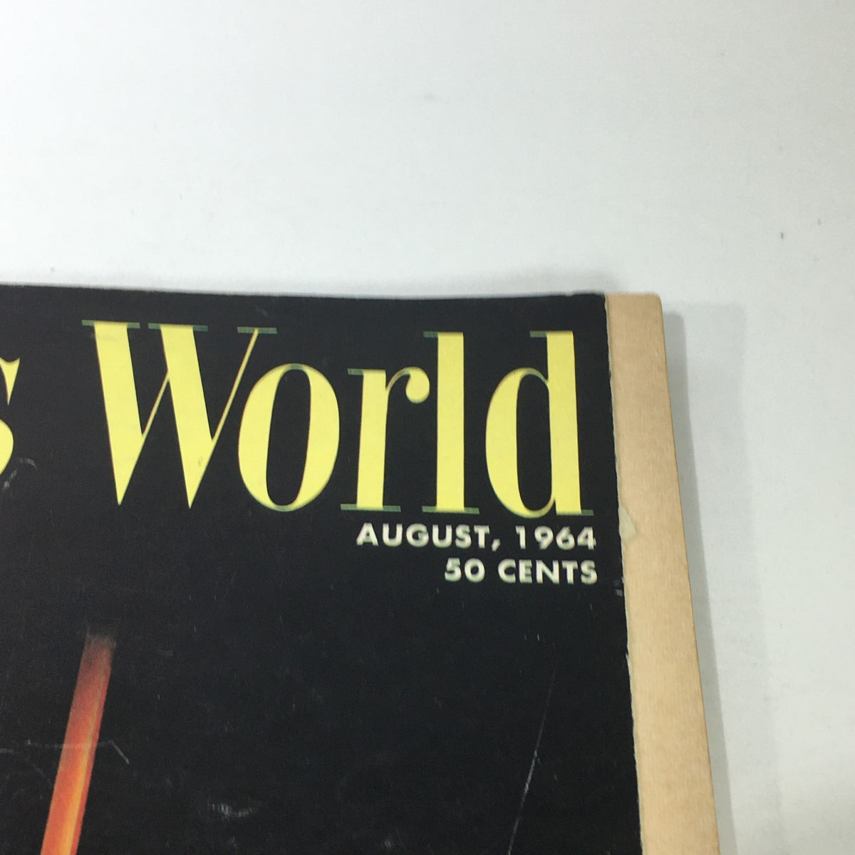 Cover of the VTG Electronics World Price Guide Magazine August 1964 featuring bold titles and pricing details.