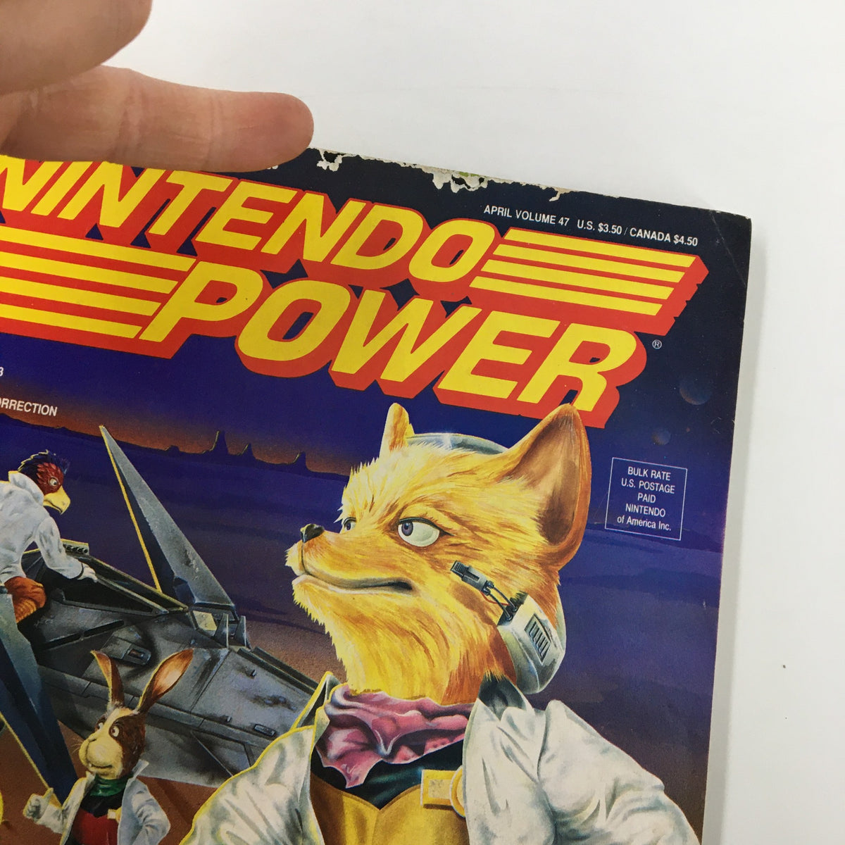 Nintendo Power Magazine April 1993 #47 Star Fox Super FX Heroics w Poster