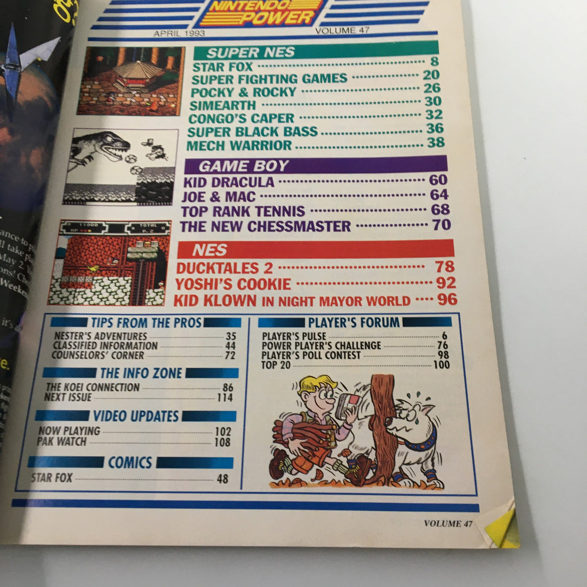 Nintendo Power Magazine April 1993 #47 Star Fox Super FX Heroics w Poster