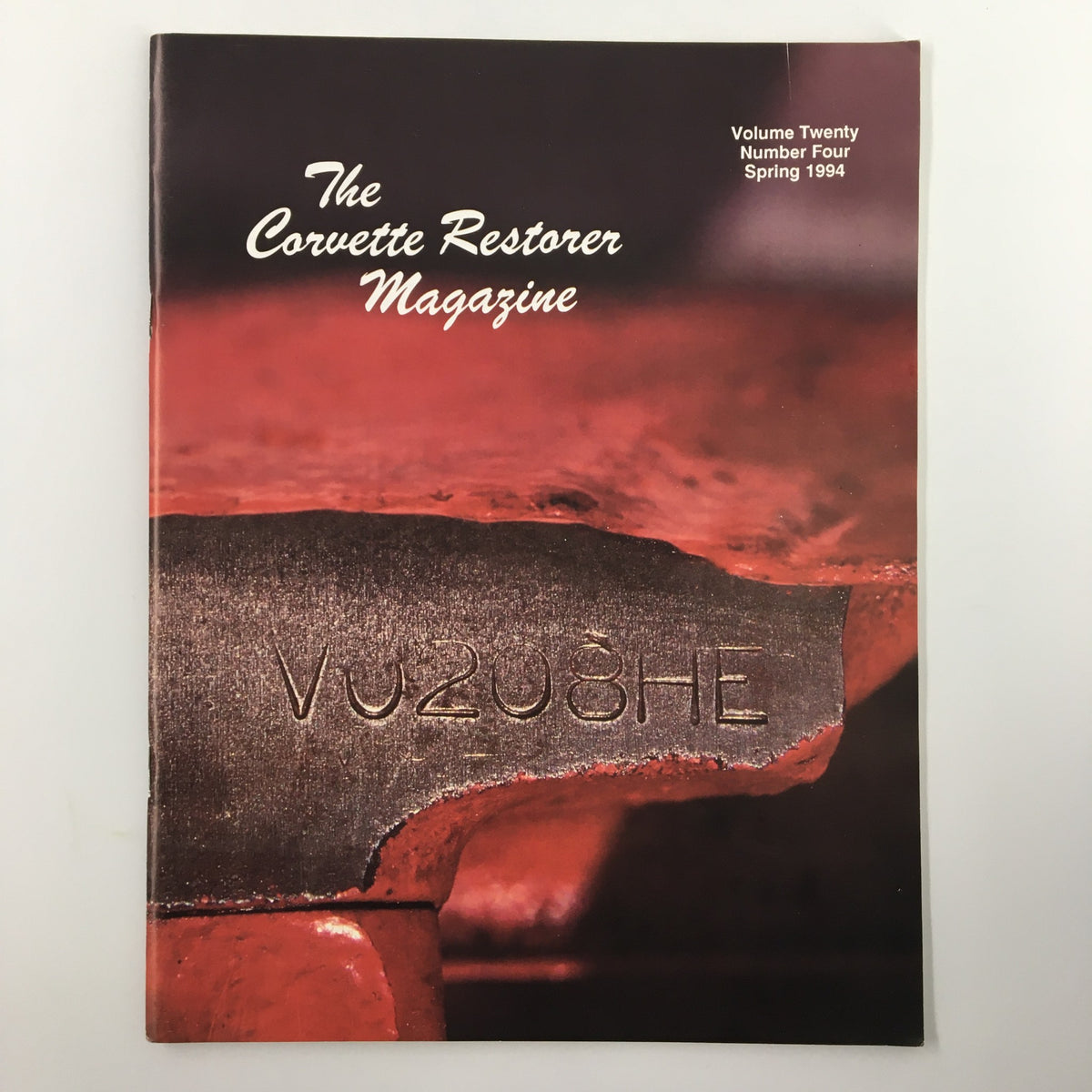 Cover of The Corvette Restorer Magazine Spring 1994 featuring vibrant colors and the title prominently displayed, ideal for car enthusiasts and collectors.