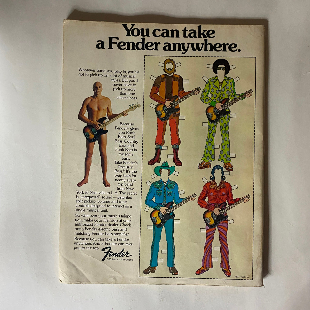 Vintage Guitar Player Magazine November 1977 Keith Richards No Label
