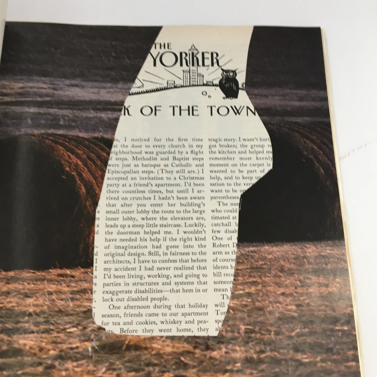 The New Yorker Magazine November 20 1989 Cover featuring dark imagery and artistic design, with 'Talk of the Town' section visible.