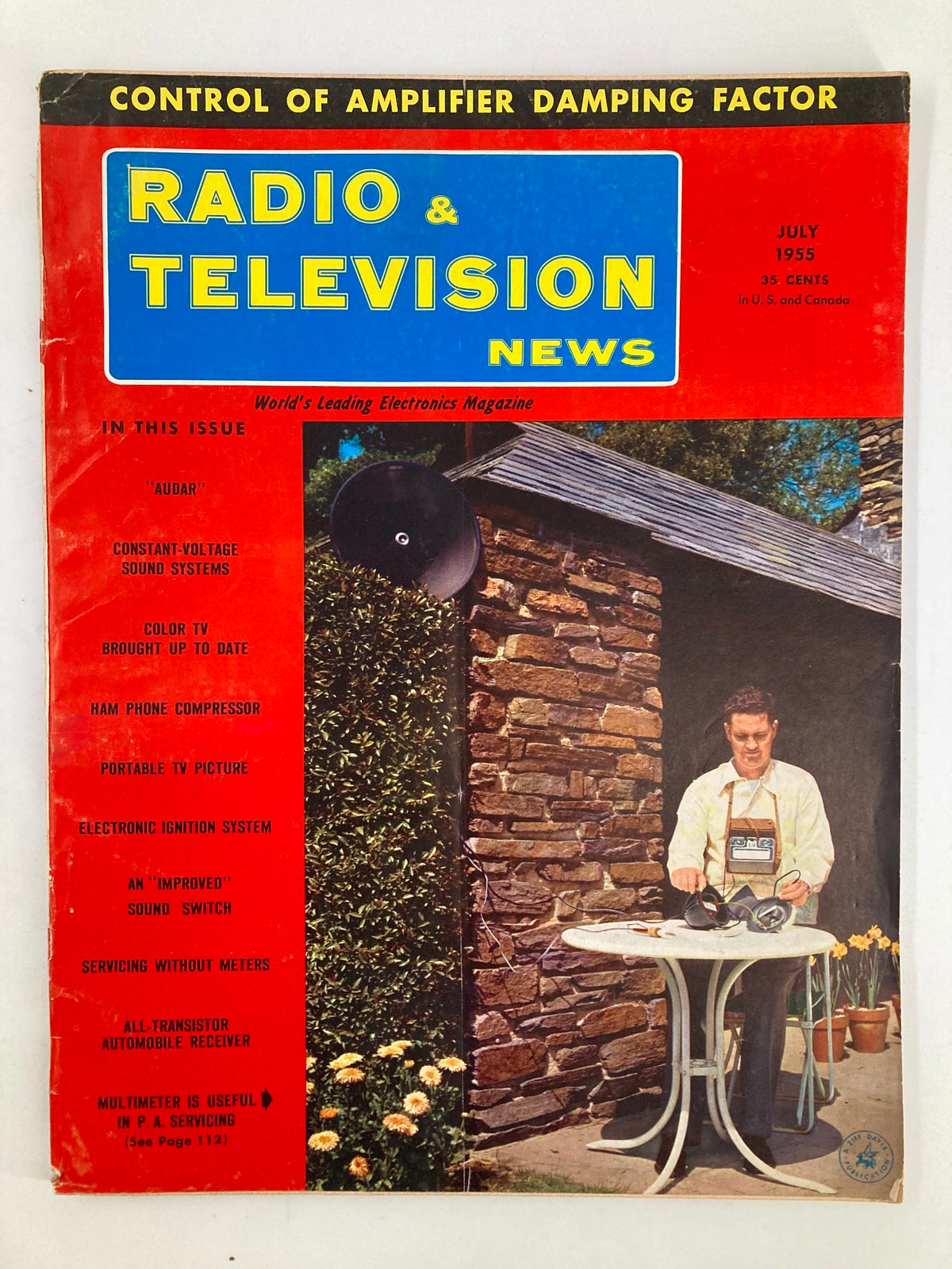 Vintage Radio & Television News Magazine July 1955 Ham Phone Compressor
