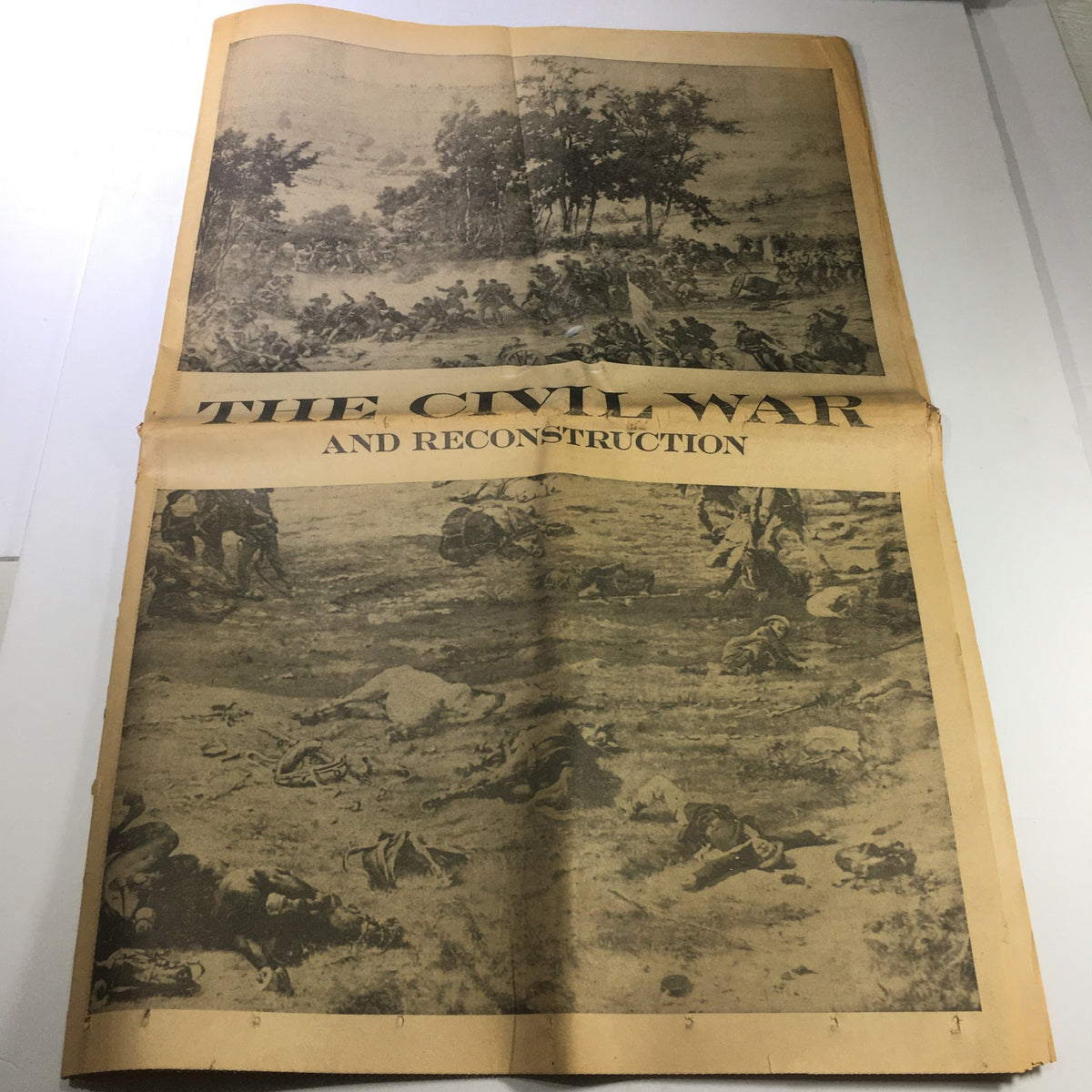 VTG The New York Times March 7 1857 - The Civil War and Reconstruction Newsstand featuring a historic image depicting soldiers and scenes from the Civil War.