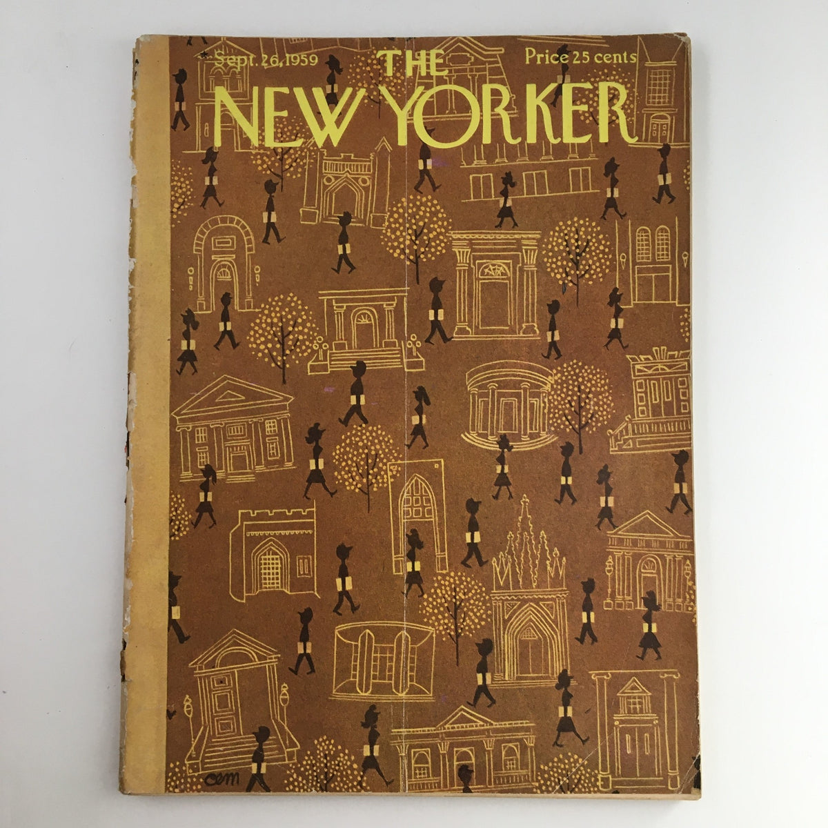 The New Yorker Magazine September 26 1959 Full Theme Cover by Charles E. Martin