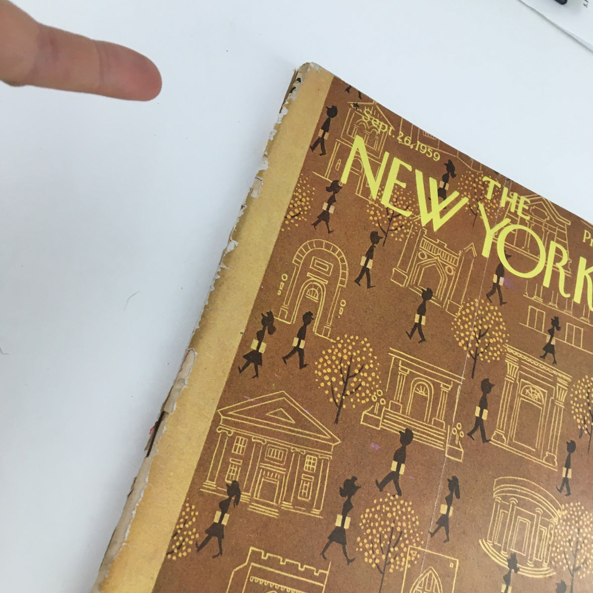 The New Yorker Magazine September 26 1959 Full Theme Cover by Charles E. Martin