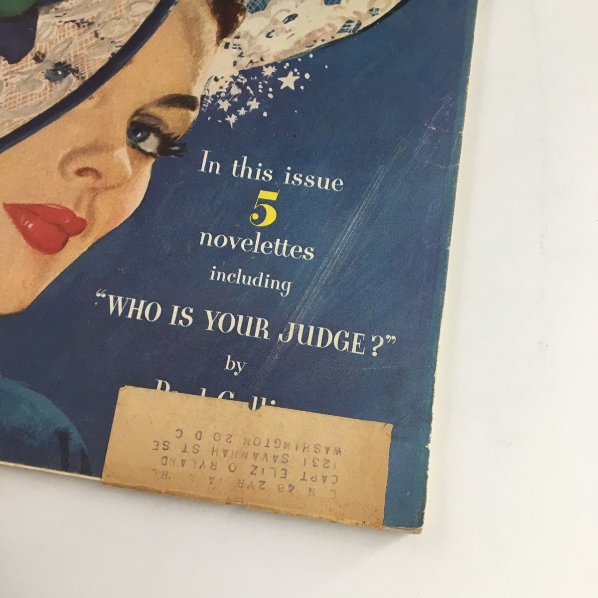 Cosmopolitan Magazine July 1948 Cover featuring vibrant design and an article highlight 'Who is Your Judge?'